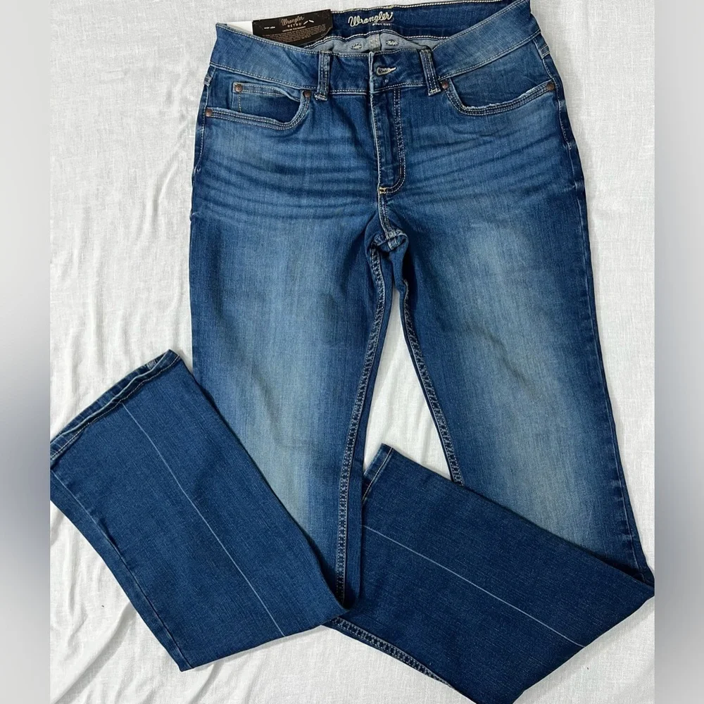 Wrangler Retro 31/11X36 Women's Classic Blue Boot Cut Jeans Mid-Rise NWT #7 - Picture 3 of 13